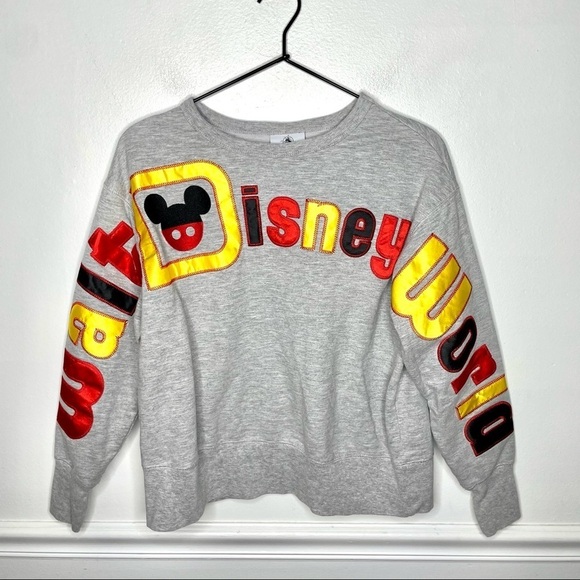 Walt Disney World Disney Parks Mickey Mouse Patched Pullover - Picture 1 of 8